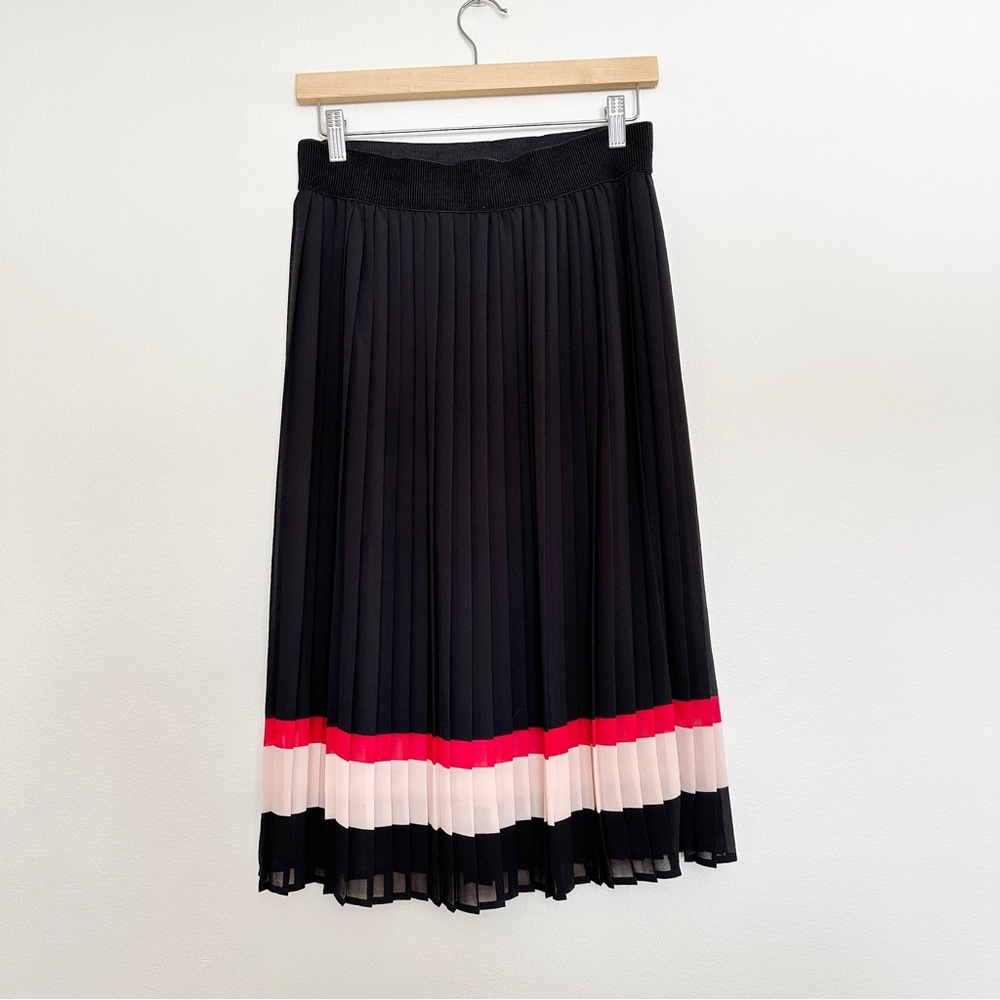 Black Pleated Midi Skirt Size Small - Picture 5 of 8